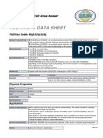 Technical Data Sheet: Poliurea Sealer High Elasticity