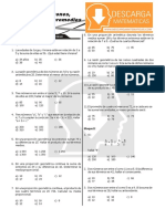 12 Ejercicios de Razones Proporciones y Promedios Segundo de Secundaria PDF