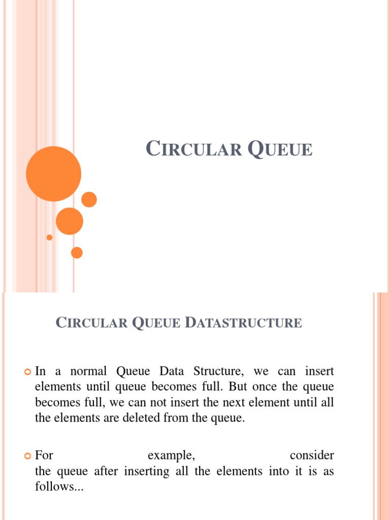 Circular Queue | PDF | Queue (Abstract Data Type) | Mathematical Concepts