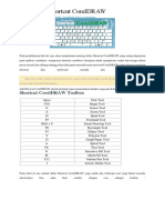 Kumpulan Shortcut CorelDRAW