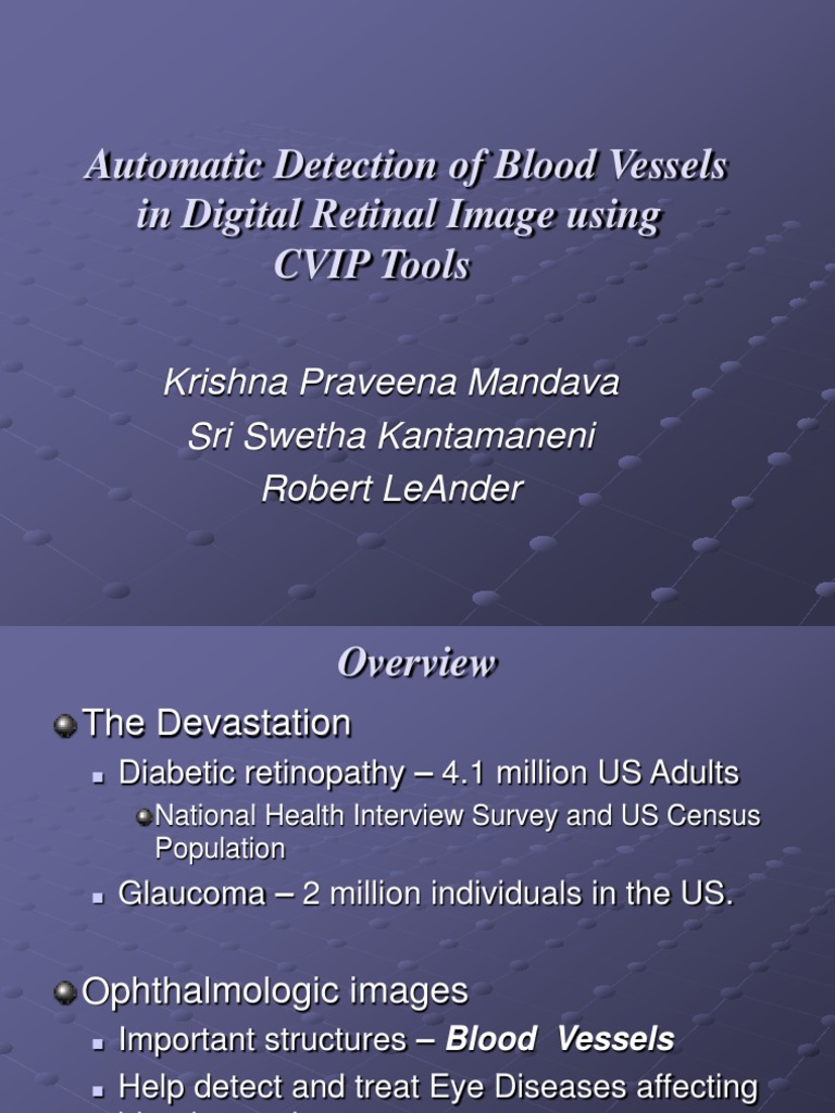 Blood Vessel Extraction in Retinal Images | PDF | Retina | Ophthalmology