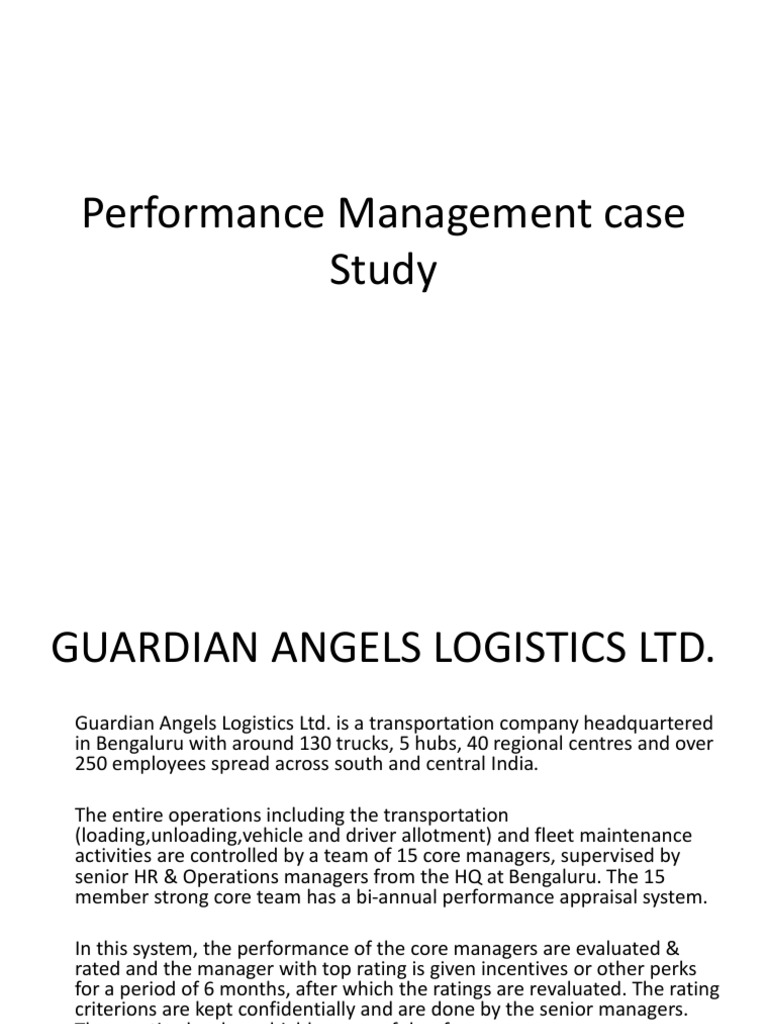 Performance Management Case Study Pdf Performance Appraisal Business