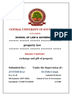 Property Law: Central University of South Bihar