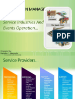 Supply Chain Management: Service Industries and Events Operation