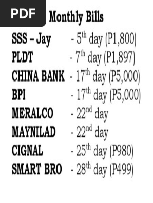 Monthly Bills.docx
