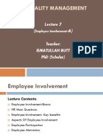 Lecture 7 (Employee Involvement-A)