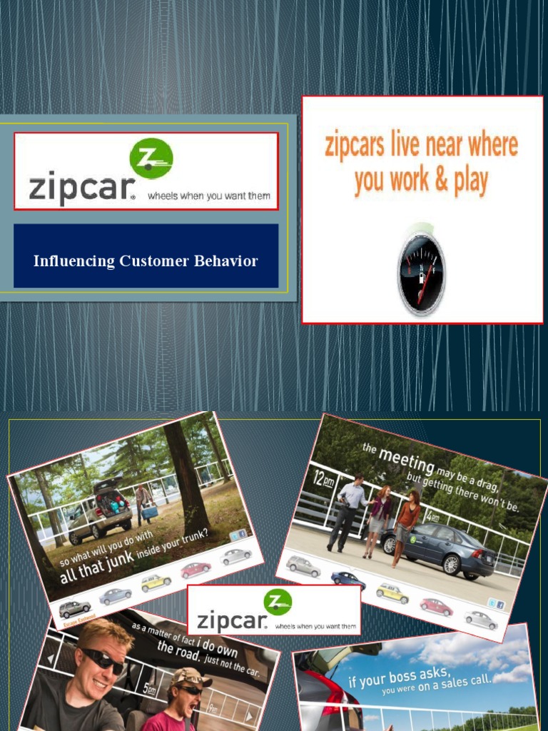 Zip Car Influencing Customer Behavior PDF Business Vehicle Industry