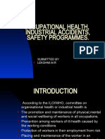 Occupational Health, Industrial Accidents, Safety Programmes