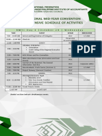 22nd RMYC Schedule of Activities
