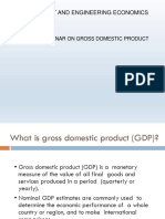 Management and Engineering Economics: Technical Seminar On Gross Domestic Product