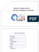 Buku service ambulance rumah sakit MH Thamrin Cileungsi