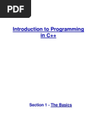 Introduction To Programming in C++