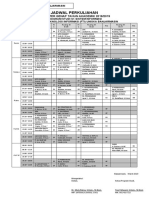 Kelas Reguler Banjarmasin Jadwal Perkuliahan Semester Genap 2018/2019