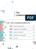 TEN Commandments: Prepared By: Artiaga, A. - Bajaro, L. - Concepcion, A. - Longoria, W. - Operio, P