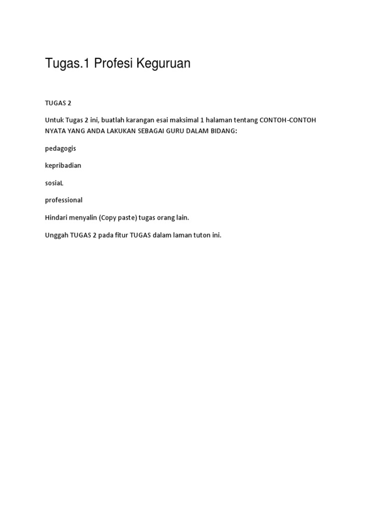 Tugas 1 Profesi Keguruan