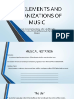 The Elements and Organizations of Music