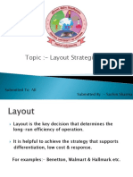 Topic:-Layout Strategies: Submitted To All Submitted By: - Sachin Sharma
