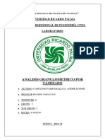 Analisis Granulometrico Por Tamizado