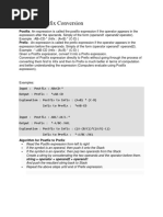 Postfix To Prefix Expression