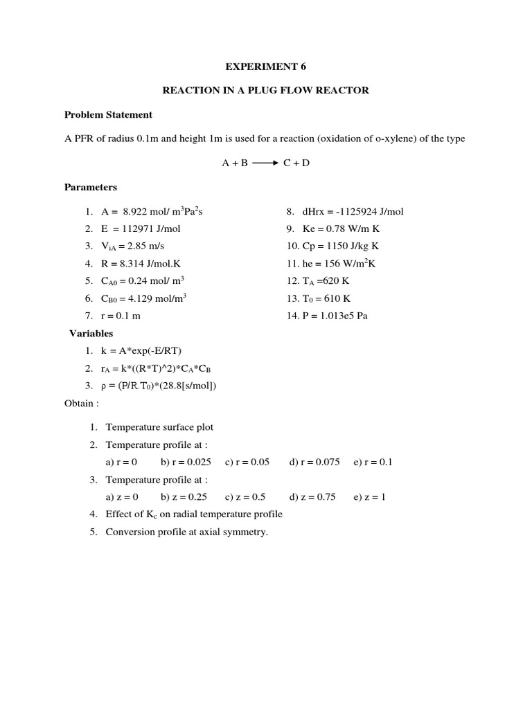 Comsol 6 Pfr Reaction Rate Heat