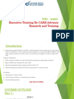 IFRS - IndAS - Executive Training by CARE Advisory Research and Training