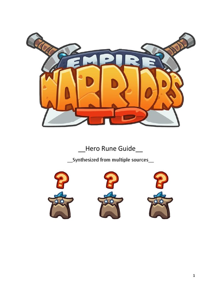 Hero Rune Builds for Empire Warriors | PDF | Leisure | Sports