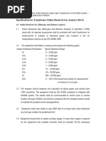 Specifications For Transformer Online Dissolved Gas Analyser (DGA)