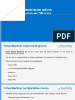 Virtual Machine deployment and configuration options in Azure