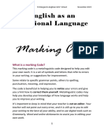 English As An Additional Language: Marking Code