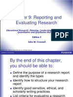 Chapter 9: Reporting and Evaluating Research