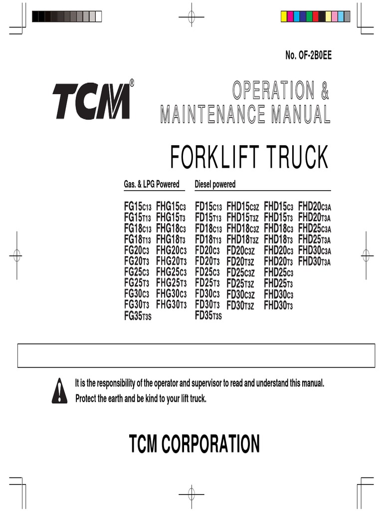 Access Forklifts Forklifts Forklift 2 3T CM TCM FG25T3 Operation