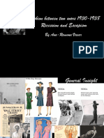 Fashion Between Two Wars 1930-1938. Recession and Escapism