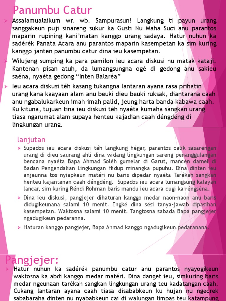 Contoh Panumbu Catur Sesi Diskusi Pdf