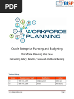 Oracle EPBCS Workforce Planning USE Case