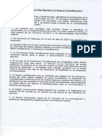 Acuerdo Por La Paz Social y La Nueva Constitución