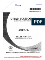 @ Agustus 2014 SD.A 2 SMPN 1 Tambelangan: Soal Dan Pembahasan Un Matematika SMP 2014 / Page 1