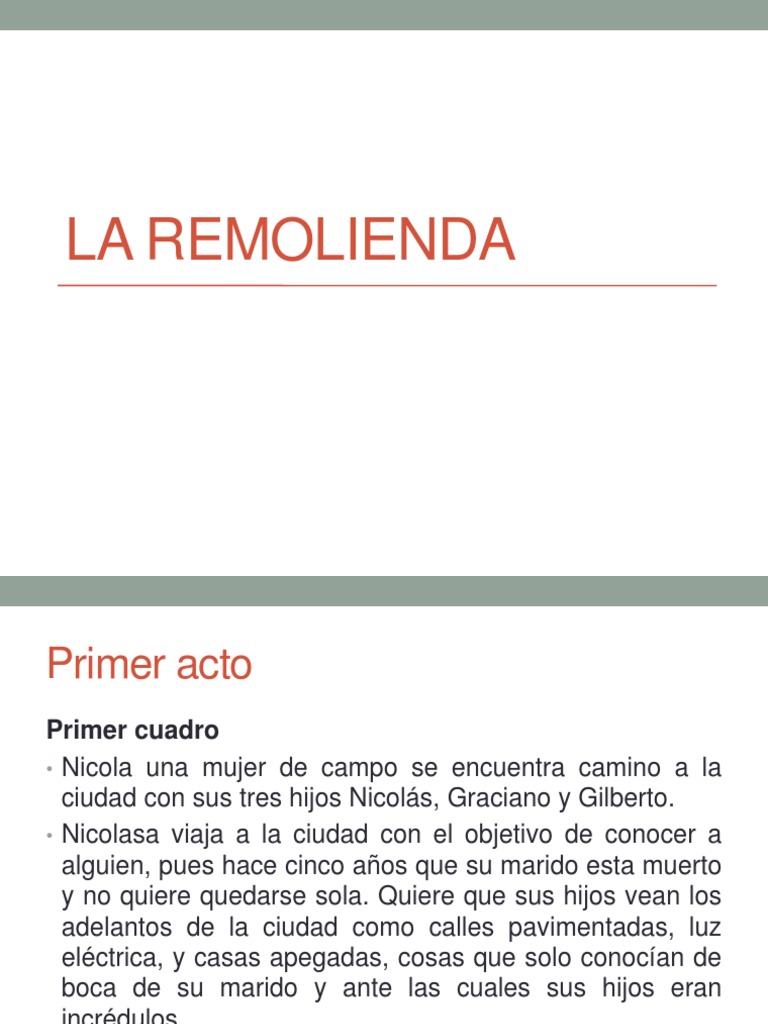 La Remolienda PDF