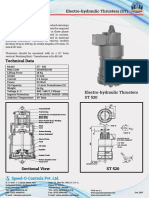 Electro-Hydraulic Thrusters (ST) : Technical Data