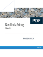 Rural Pricing Strategy