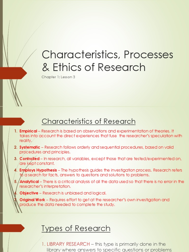 research examples of ethics