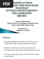 WCPSS Collaborative With Campbell Juvenile Justice Project 2009-2014