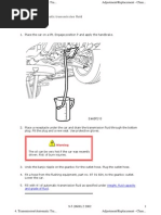 Changing Auto Transmission Fluid 2002 9-5