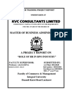 KVC Consultants Limited: Master of Business Administration