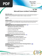 AZ-300 - Azure Solutions Architect Technologies