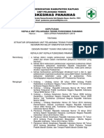 Keputusan Kepala Unit Pelaksana Teknis Puskesmas Panamas: Nomor: /SEK-2/PKM-PANAMAS/01.2019