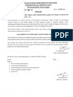 Availability of Practice Papers Class X & XII PDF