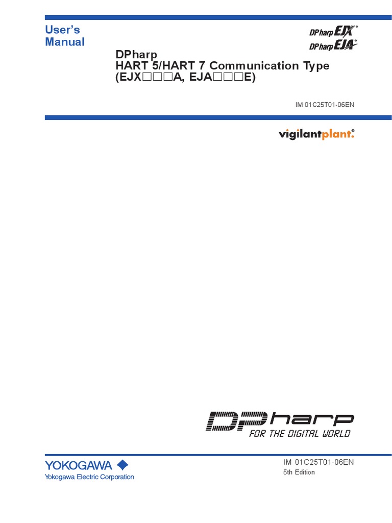 Users Manual EJXA Series HART 5 HART 7 Communication PDF PDF