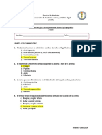 Certamen Anatomía Torax 2014