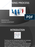 Training Process: Presented By:-Training Department