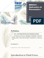 ME6021 - Hydraulics & Pneumatics: Kinathukadavu, Coimbatore